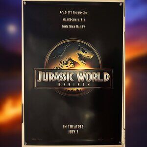 JURASSIC WORLD: REBIRTH (2025) - ORIGINAL DOUBLE SIDED ADVANCE MOVIE POSTER